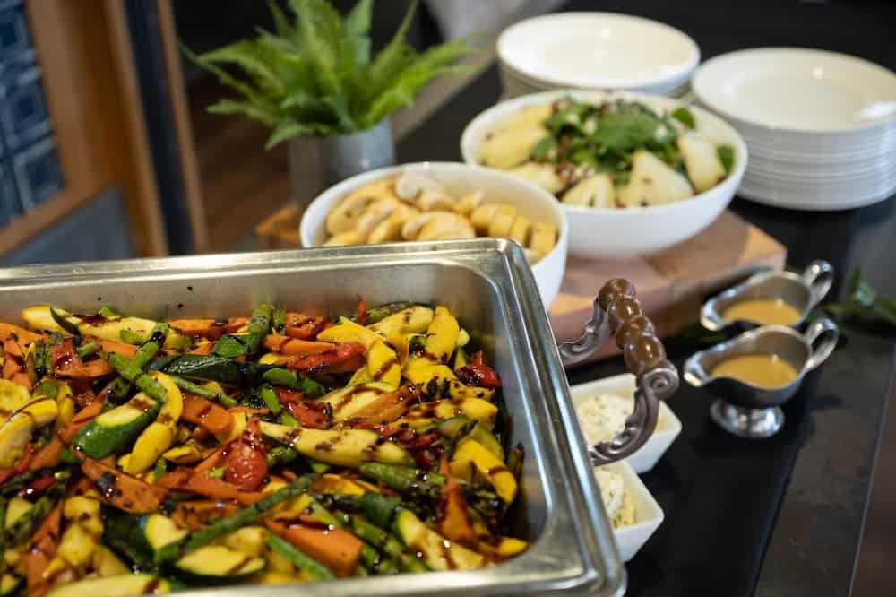 Healthy Vegetable catering dish